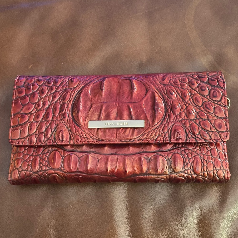 Brahmin Cordelia Tri-Fold Wallet- Heartbreaker Melbourne